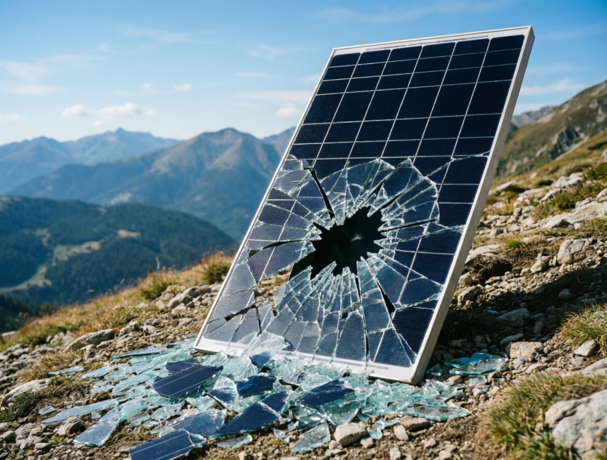 TOPCon solar panel with dark half-cut cells